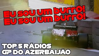 Grosjean tocado pelo Ericsson Raikkonen sem volante e mais  TOP 5 RÁDIOS do GP do AZERBAIJÃO leg [upl. by Essex]