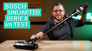 Bosch Unlimited Serie 8 im Test  Der beste AkkuStaubsauger für Teppich [upl. by Eynahpets]