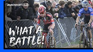 🔥 LASTLAP ATTACK  CycloCross Superprestige Ruddervoorde 2023  Mens Highlights  Eurosport [upl. by Acitel]