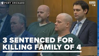 3 men sentenced to life in prison for 2017 murders of Kitsap County family [upl. by Imhskal]