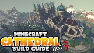 Minecraft Medieval Cathedral Build Guide Part 7 [upl. by Eilra432]