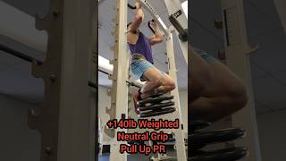 140lb Weighted Neutral Grip Pull Up 80 BW [upl. by Yvi]