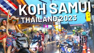 Best of Koh Samui Lamai Beach Thailand Nightlife 4K Walk 2023 [upl. by Ahkos]