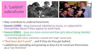 05 Gender amp Education Boys Achievement Gender Identity Subject Choices [upl. by Enyrehtac]