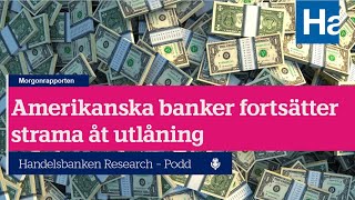 Amerikanska banker fortsätter strama åt utlåning [upl. by Teagan]