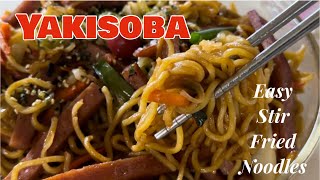 Yakisoba Recipe  Easy Japanese Stir Fried Noodles  Simple Yakisoba [upl. by Erminna]