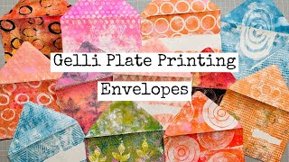 Gelli Plate Magic Create Stunning Envelopes Using Handmade Stamps [upl. by Engenia612]