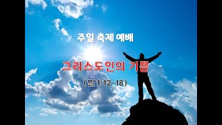 대전열방선교교회 주일예배  그리스도인의 기쁨 빌 11218  1월 28일 [upl. by Alroy]