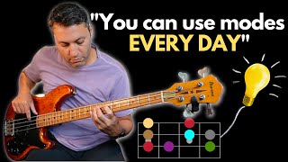 6 Ways To Use Modes On Bass Finally know what to do [upl. by Arihsay887]