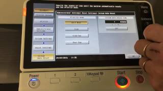 Konica Minolta System Reset Adjustments [upl. by Tiffa796]