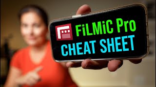 Filmic Pro Settings Cheat Sheet for Beginners  Save these presets [upl. by Ramedlaw]