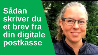 Sådan skriver du et brev fra din digitale postkasse  Borgerservice to go [upl. by Revlis857]