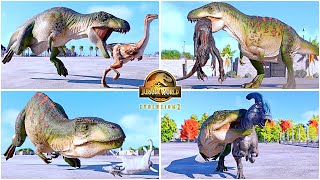 Acrocanthosaurus All Perfect Animations amp Interactions 🦖 Jurassic World Evolution 2  Dinosaurs JWE [upl. by Dorree2]