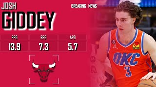 CHICAGO BULLS Josh Giddey ᴴᴰ [upl. by Noremac]