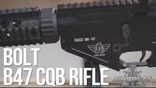 BOLT BR47 SR47 Knights Armament Licensed Airsoft CQB Electric Recoil AEG  AirSplat On Demand [upl. by Alleyn]