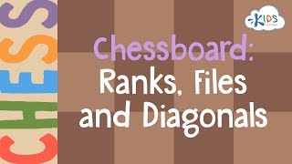 Learn to Play Chess  Chessboard RanksFiles and Diagonals  Kids Academy [upl. by Berny]