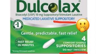 Dulcolax Suppository [upl. by Homerus444]