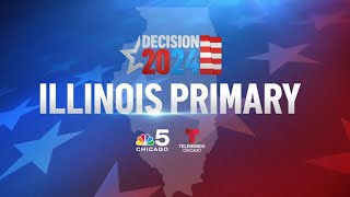 Illinois Primary Election 2024 LIVE Results tallies analysis and more [upl. by Oballa]