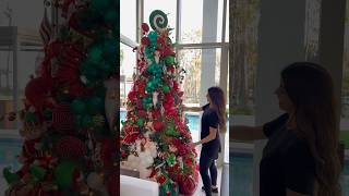 Christmas Tree Decoration with balloons Christmas Tree balloon decorating DIY Christmas Decor🎄 [upl. by Llehsem]