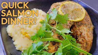 Cook This Baked Salmon Dish in only 15 Minutes  quickrecipe healthyfood salmonrecipe [upl. by Ddene]