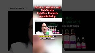 Custom HairCare Products Manufacturing with Angela McGhee Definitive World client innovation [upl. by Ahsyekat]