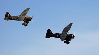 Westland Lysander at Battle of Britain airshow Duxford Sept 23 [upl. by Naol]