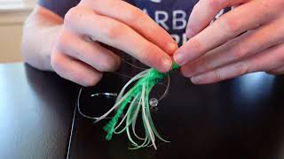 How To Tie Hoochies for Salmon Fishing\Trolling [upl. by Nednyl]