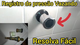 Como Consertar Registro de pressão Vazando 👷 Faça você mesmo Chuveiro Pingando DIY [upl. by Asiuol]