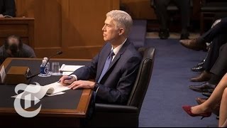 Gorsuch Hearings Day 2  The New York Times [upl. by Carrnan656]