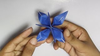 Origami Easy Flower for Children  Hand Work  HandiWorks 13 [upl. by Ecinna]