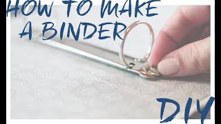 DIY How to make a binder from scratch [upl. by Castorina]