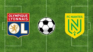 Lyon vs Nantes Résumé et Buts  Ligue 1 2324  Football Simulation PES 21 [upl. by Idnil]