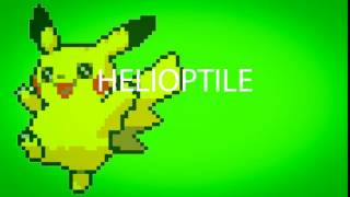 how to pronounce HELIOPTILE  Pokémon GO [upl. by Nilyram]