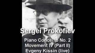 Prokofiev Concerto No 2 Movement 4 Part 2 Kissin live [upl. by Adnyleb]