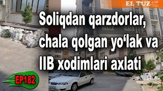 Soliqdan qarzdorlarchala qolgan yo‘lak va IIB xodimlari axlati  EP182 [upl. by Novyat]