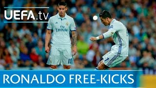 Cristiano Ronaldo 5 great freekicks [upl. by Anawad862]