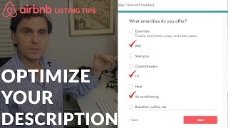 Airbnb Hosting Tips Optimize Your Listing Description [upl. by Lorolla578]