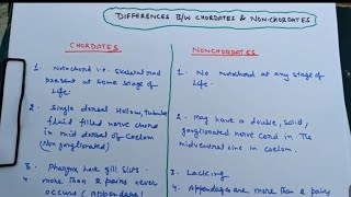 Difference between chordates and non chordates [upl. by Brenan]