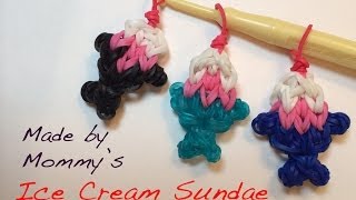 Ice Cream Sundae Charm on the Rainbow Loom [upl. by Blainey]