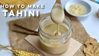 Easy Homemade Tahini Recipe  How to make Tahini [upl. by Kashden713]