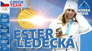 ESTER LEDECKÁ Olympijské zlato olympijské emoce [upl. by Ettenom48]