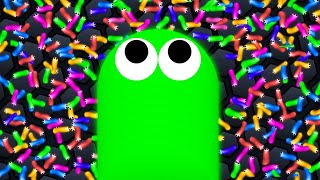 I Ate 100000 SNAKES To Get THIS BIG Slitherio [upl. by Ilsel]