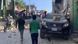 Haiti earthquake Footage shows immediate aftermath [upl. by Nalla]