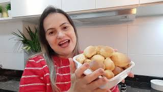 Bolinhos de chuva feito na Air Fryer sequinho e fofinho massa leve [upl. by Bathesda553]