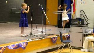 Deanna and Jordyn performing at the Overhills Elementary School Talent Show [upl. by Gustin]