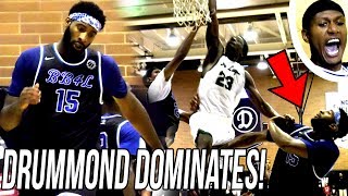 Andre Drummond DOMINATES in CLOSE FINISH at Drew League STARTS SKIPPING AROUND LOL [upl. by Rooke72]