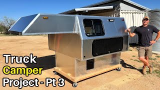 DIY Truck Camper Build  Part 3 Aluminum Windows Access Doors [upl. by Ragucci447]