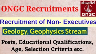 ONGC Latest Recruitments Geology Geophysics🔥🔥 Junior Scientific Technical Assistant Imp dates [upl. by Av]