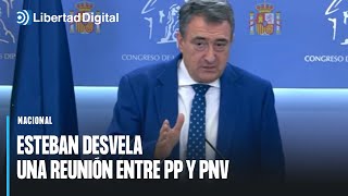 Aitor Esteban desvela una reunión entre el PNV y el PP [upl. by Aniratac]