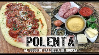 Traditional Italian Polenta with Sausage amp Tomato Sauce in 40 mins Try it Youll love it [upl. by Yren]